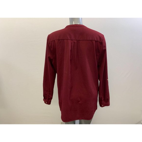 Alfred Sung V Neck Button Up Blouse Women's - Picture 2 of 5